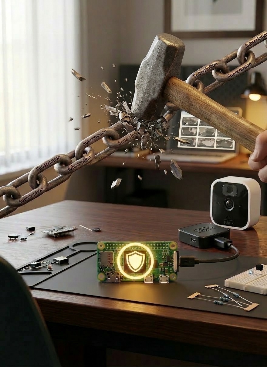 Blink: $11.99/mo? Nah. I Vibe Coded a Raspberry Pi Instead